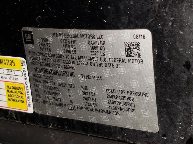 2017 CHEVROLET TRAVERSE L - 1GNKRGKD8HJ153746