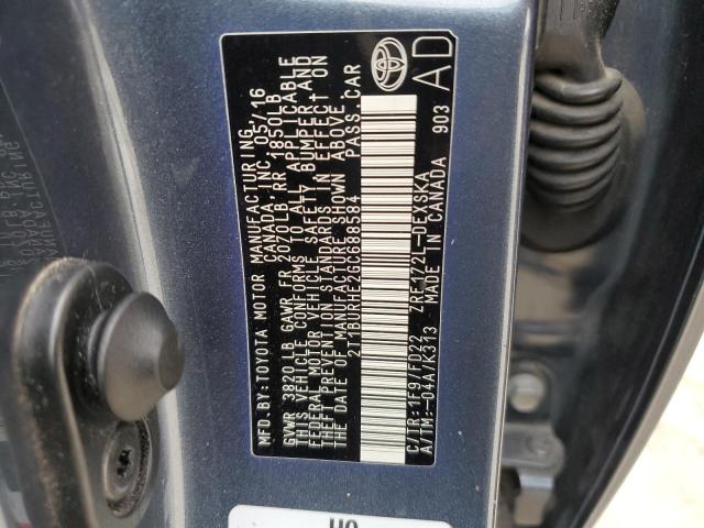 2016 TOYOTA COROLLA L - 2T1BURHE2GC688584