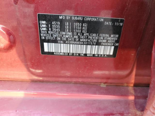 4S3BNAN66K3017576 Subaru Legacy 2.5i Limited