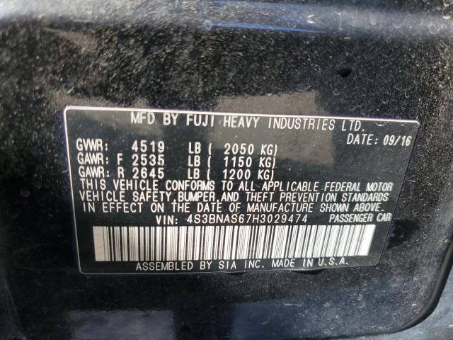 4S3BNAS67H3029474 Subaru Legacy Sport