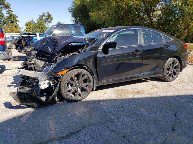 Vin: 19xfc2f86le015365, lot: 72670403, honda civic sport 2020 img_1