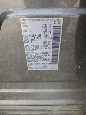 5N1DR2MN9KC595419 Nissan Pathfinder S