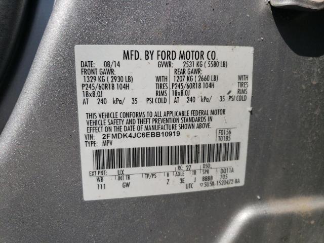 2FMDK4JC6EBB10919 Ford EDGE SEL
