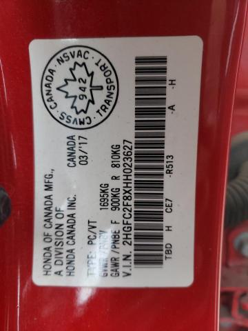 2017 HONDA CIVIC EX - 2HGFC2F8XHH023627
