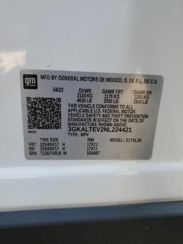 3GKALTEV2NL224421 GMC Terrain Sle
