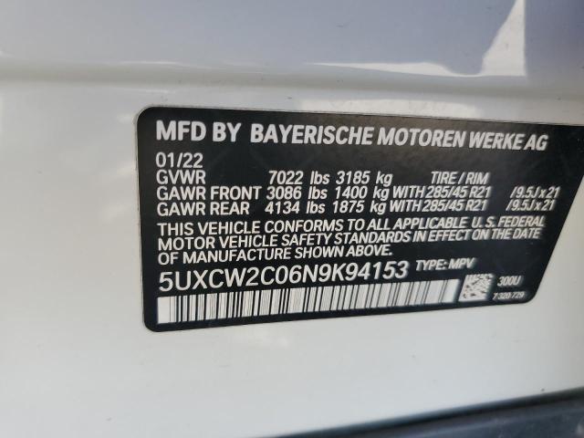 VIN 5UXCW2C06N9K94153 2022 BMW X7, Xdrive40I no.13