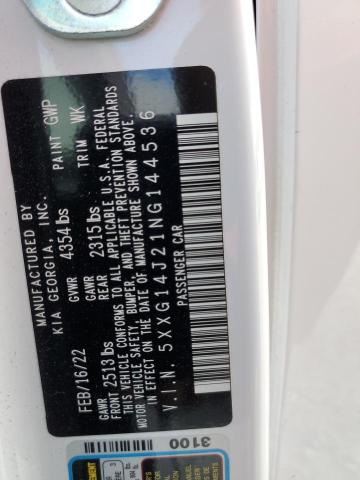 5XXG14J21NG144536 KIA K5 LXS