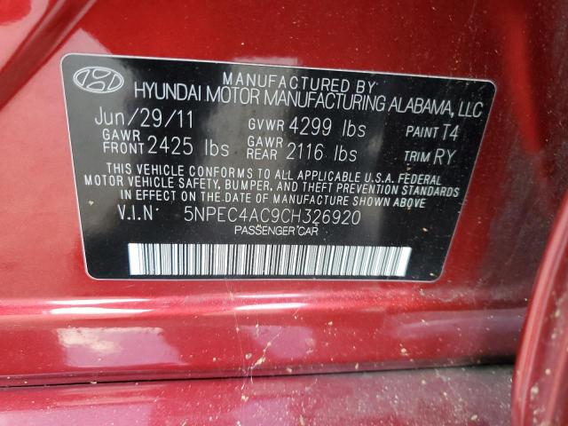 5NPEC4AC9CH326920 | 2012 Hyundai sonata se