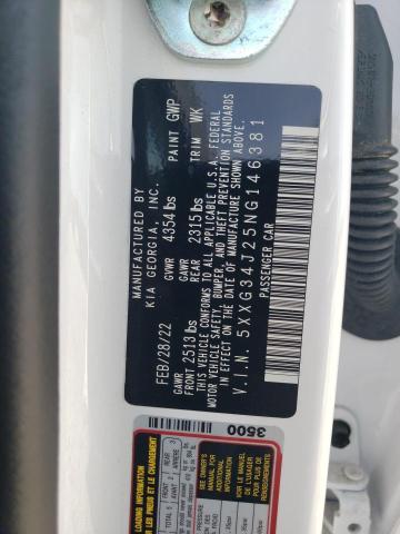 2022 KIA K5 EX - 5XXG34J25NG146381