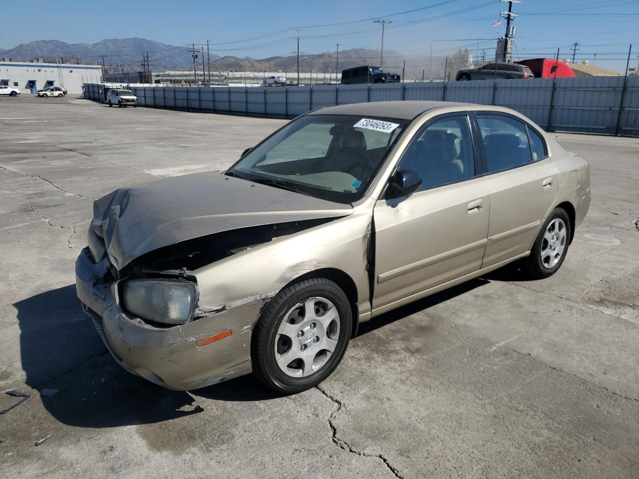 KMHDN45D61U192925 2001 Hyundai Elantra Gls