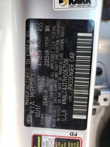 KNALC4J17H5067516 KIA Cadenza Premium