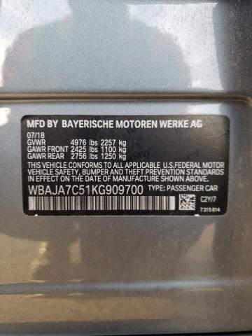 2019 BMW 530 XI - WBAJA7C51KG909700