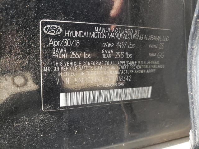 5NPE24AF7JH708342 | 2018 HYUNDAI SONATA SE