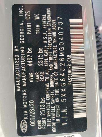 5XXG64J26MG040737 KIA K5 GT LINE
