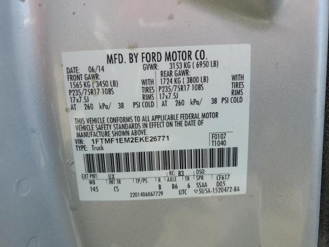 1FTMF1EM2EKE26771 Ford F150