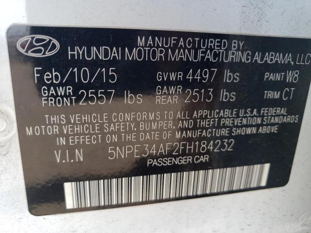 5NPE34AF2FH184232 | 2015 HYUNDAI SONATA SPO