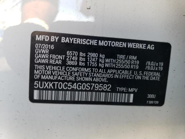 VIN 5UXKT0C54G0S79582 2016 BMW X5 no.12