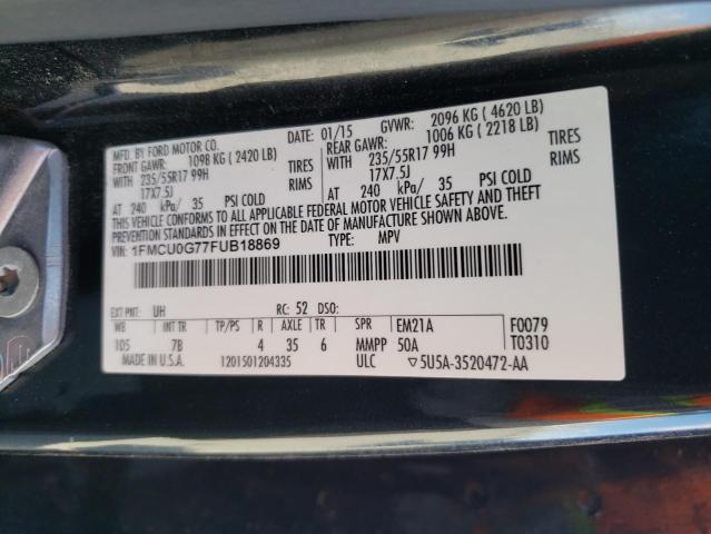 1FMCU0G77FUB18869 Ford ESCAPE SE