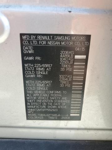 KNMAT2MT6FP552923 Nissan ROGUE S