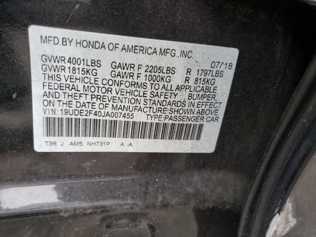 2018 ACURA ILX SPECIA - 19UDE2F40JA007455