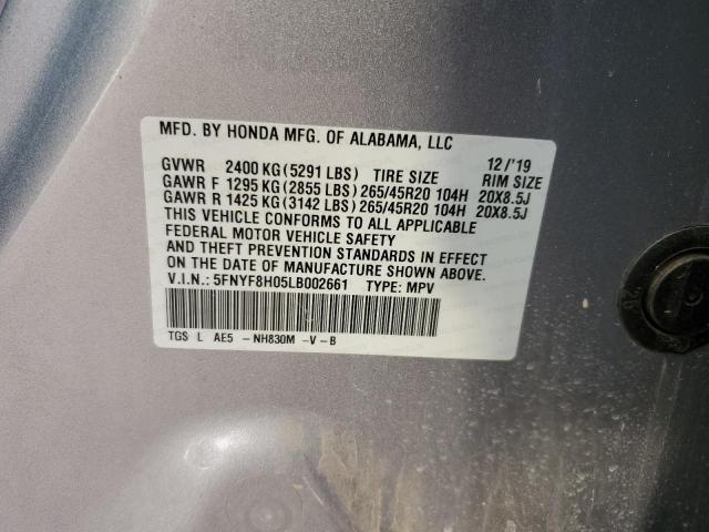 5FNYF8H05LB002661 Honda Passport E 13