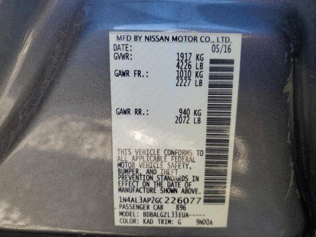 1N4AL3AP2GC226077 Nissan ALTIMA 2.5