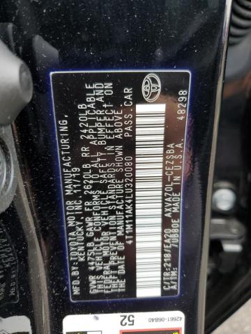 4T1M11AK4LU320080 Toyota CAMRY SE