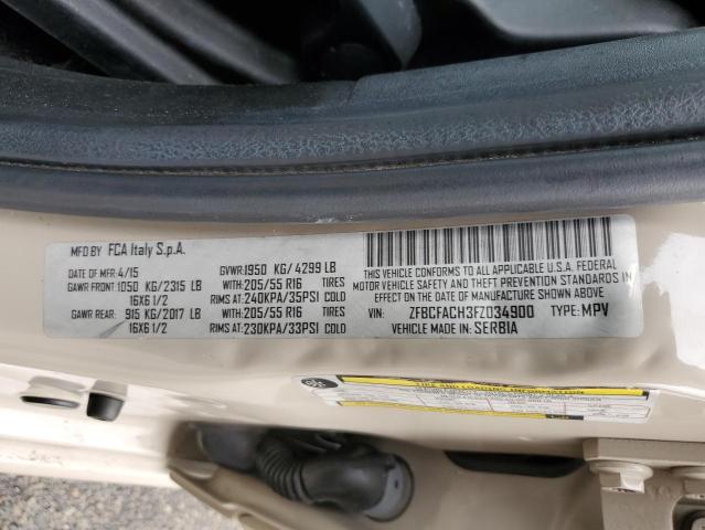 2015 FIAT 500L LOUNG ZFBCFACH3FZ034900