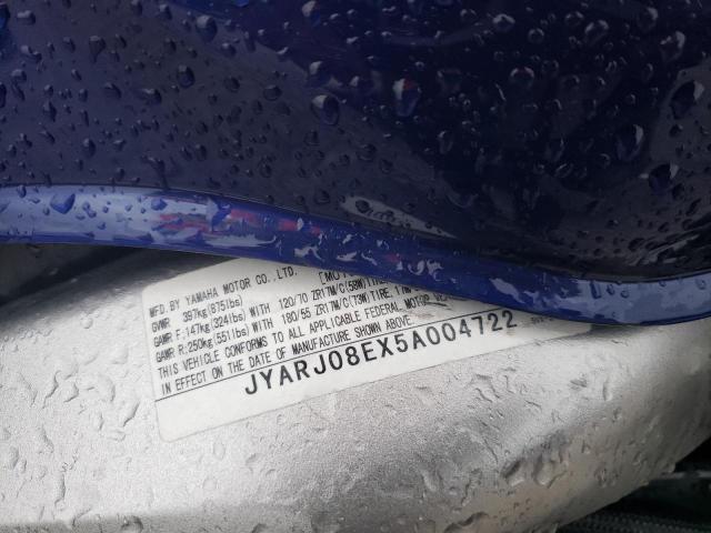 2005 YAMAHA FZ6 S - JYARJ08EX5A004722