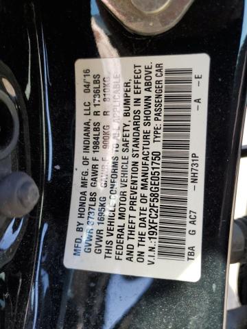 19XFC2F58GE051750 Honda Civic Lx