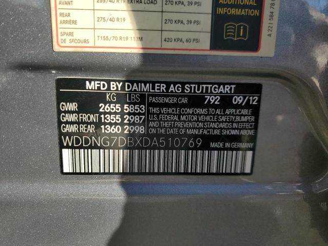 VIN WDDNG7DBXDA510769 2013 Mercedes-Benz S-Class, 550 no.12