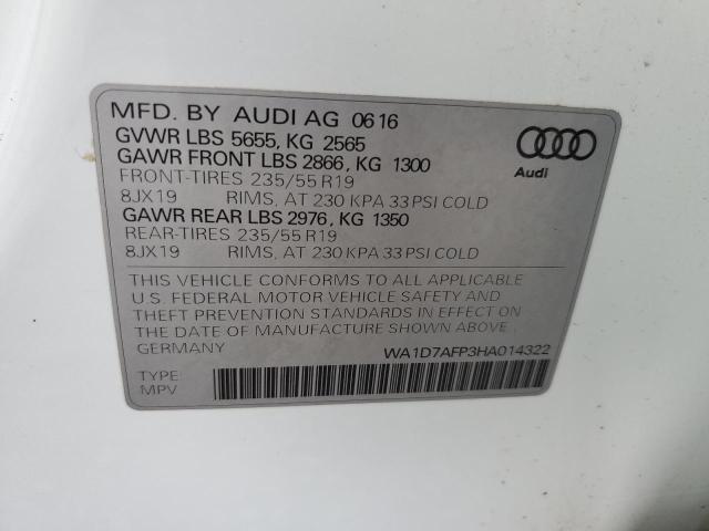 VIN WA1D7AFP3HA014322 2017 Audi Q5, Premium Plus S-... no.13