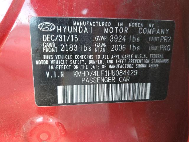 2017 HYUNDAI ELANTRA SE - KMHD74LF1HU084429