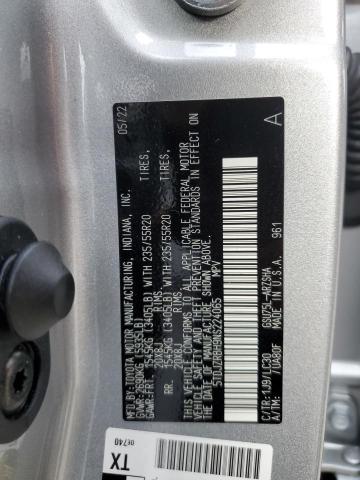 VIN 5TDJZRBH9NS224065 2022 Toyota Highlander, Xse no.14