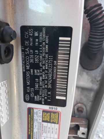 3KPA24AB2KE237511 KIA RIO S