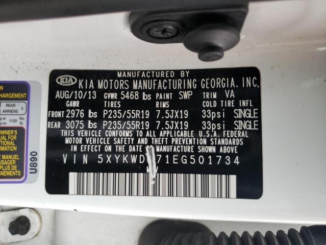 5XYKWDA71EG501734 KIA SORENTO SX