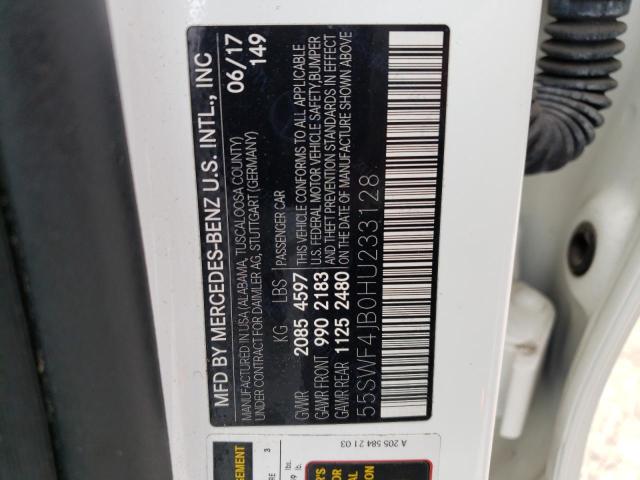 55SWF4JB0HU233128 Mercedes-Benz C 300
