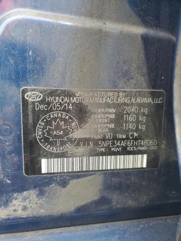 2015 HYUNDAI SONATA SPO - 5NPE34AF6FH148060