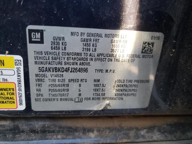 5GAKVBKD4FJ264896 | 2015 BUICK ENCLAVE