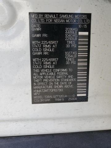 KNMAT2MT7GP617361 Nissan ROGUE S