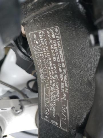 2017 BMW S 1000 RR - WB10D6007HZ710458