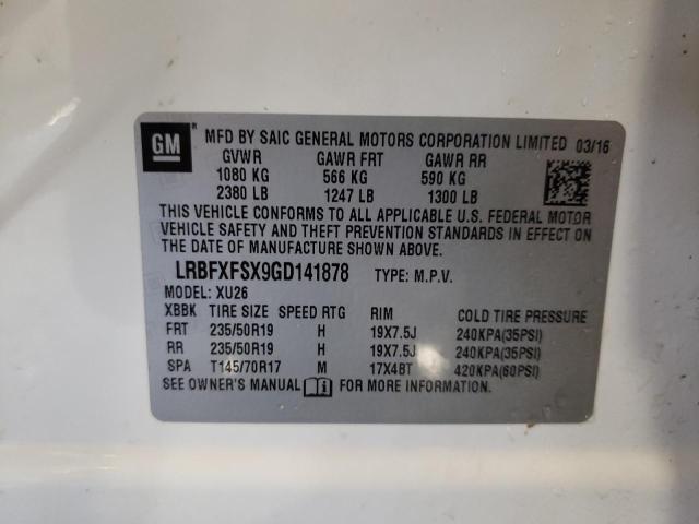 2016 BUICK ENVISION P - LRBFXFSX9GD141878