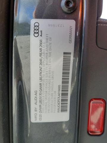 2020 AUDI S5 PREMIUM - WAUC4CF57LA016665