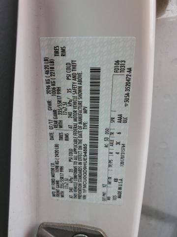 1FMCU0GD9HUE94885 Ford ESCAPE SE