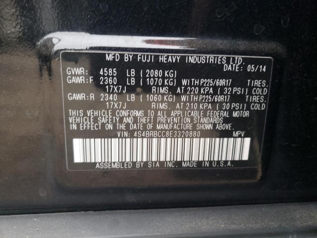 4S4BRBCC8E3320880 Subaru Outback 2.5i Premium