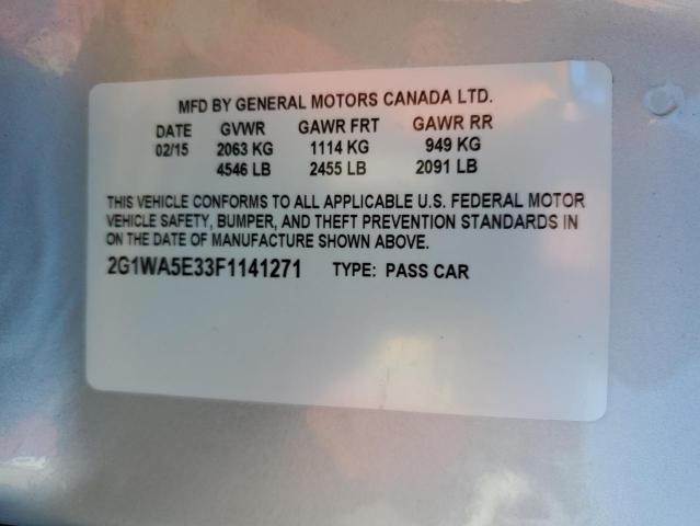 2G1WA5E33F1141271 Chevrolet Impala Limited Ls