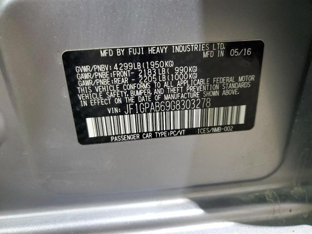JF1GPAB69G8303278 Subaru Impreza Premium