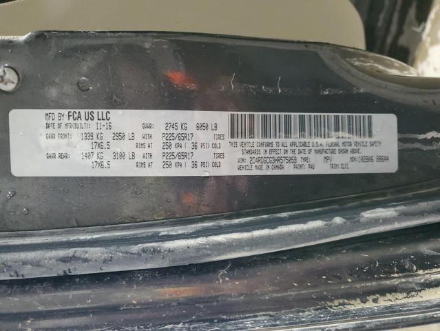 2C4RDGCG3HR575059 Dodge Grand Caravan Sxt