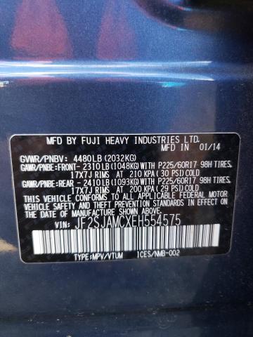 JF2SJAMCXEH554575 | 2014 SUBARU FORESTER 2