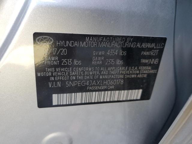 5NPEG4JAXLH060178 | 2020 HYUNDAI SONATA SE